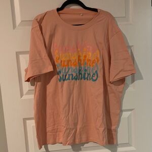 Sunshine Peach T-shirt